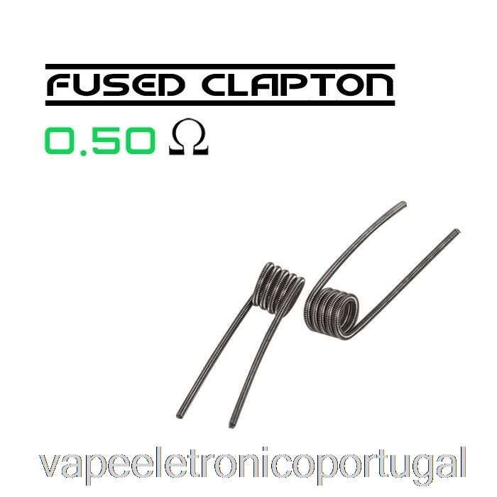 Vape Eletrônico Wotofo Comp Wire - Bobinas Pré-construídas 0,5ohm Fundido Clapton - Pacote Com 10
